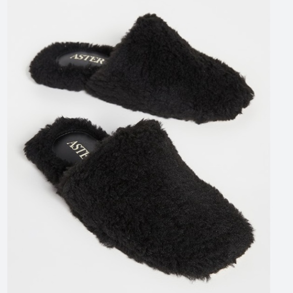 ASTER square toe sherpa slippers - Picture 2 of 7